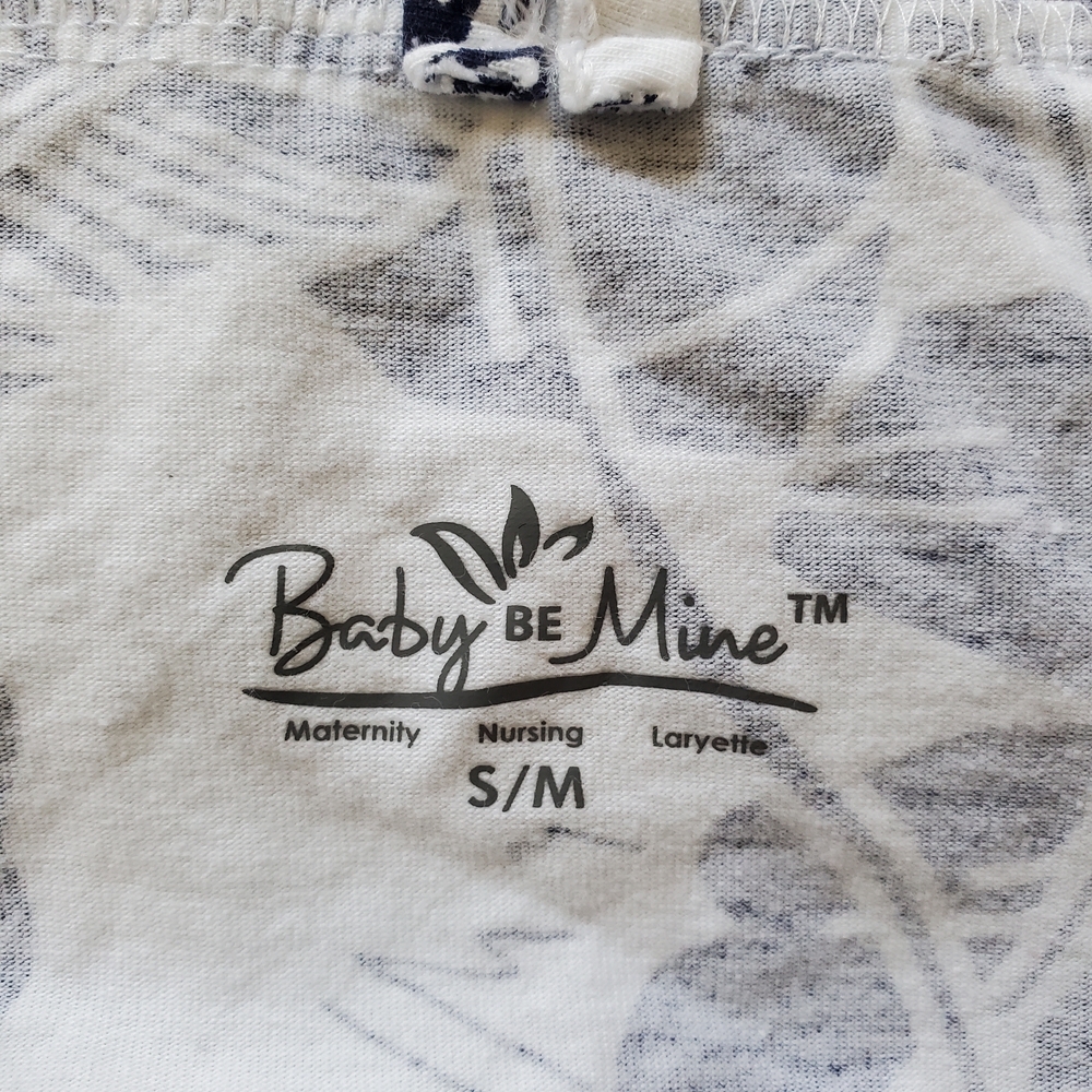 Baby Be Mine Maternity Leaf Pattern Robe.  Size S/M - Picture 5 of 6